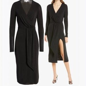 Good American Shimmer Wrap Dress‎